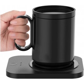 Coffee Mug Warmer,Beverage Warmer ,Black Coffee Cup Warmer Set Electric Mug Warmer for Office Home Use,Smart Coffee Warmer with Three Temperature Settings B09YLYS9G5
