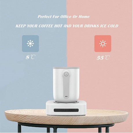 Coffee Warmer Cup Cooler Desktop 2in1 Coffee Tea Drinks Mug Warmer or Cooler Desktop 31℉ 46℉ Heating and Cooling Beverage Plate For Water,Milk,Beer,Cocoa B081DRY1JH