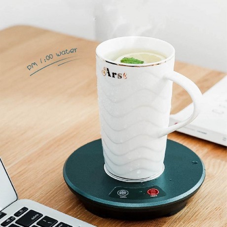 Haguka USB Cup Heater Cooler Plate Cup Warmer and Colder Beverage Mug Mat Office Tea Coffee Heater Pad for Coffee Tea Cola Cans Drinks Green B09CYNT3CP