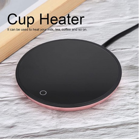 Mug Warmer Coffee Mug Warmer and Waterproof Electric Beverage Warmers Smart Cup Warmer Thermostat Coaster and Desk Mug Warmer with Touch Switch Coffee Cup Warmer for Office Home Desk UseGold B0B2SMYQJF