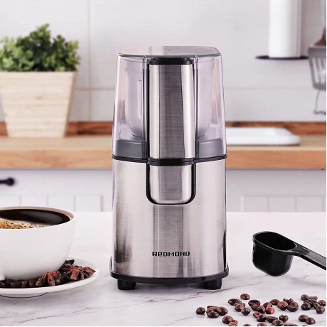 Coffee Grinder Electric REDMOND Coffee Bean Dry Grinder with Stainless Steel 2.8 OZ Removable Dry Grinding Bowl 160W，Black B08DLYK1FP