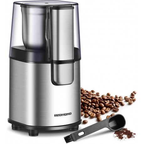 Coffee Grinder Electric REDMOND Coffee Bean Dry Grinder with Stainless Steel 2.8 OZ Removable Dry Grinding Bowl 160W，Black B08DLYK1FP