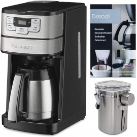 Cuisinart Blade Grind and Brew 10-Cup Thermal Carafe Coffeemaker with Canister and Descaling Powder Bundle 3 Items B08P4ZYWBX