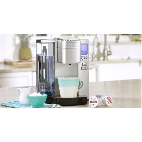 Cuisinart SS-10P1 Premium Single Serve Coffeemaker with Coffee Canister and Handheld Milk Frother Bundle 3 Items B08PZGBVM3