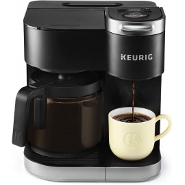 Keurig K-Duo Coffee Maker Single Serve and 12-Cup Drip Coffee Brewer Compatible with K-Cup Pods and Ground Coffee Black Renewed B07XVRNZ2T