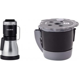 Keurig K-Duo Plus Drip Coffee Machine Black 12 Cups Programmable & Keurig Plastic My K-Cup Universal Reusable Filter Multistream Technology Pack Of 1 B09RV5MXBP